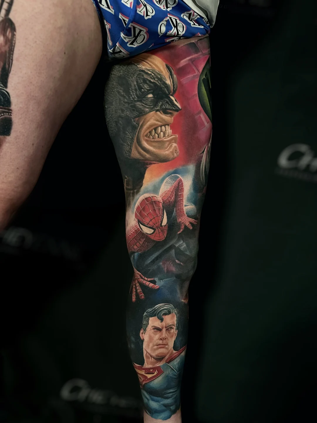Color realism roses tattoo