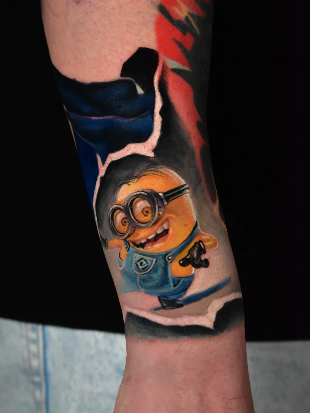 Color realism character tattoo